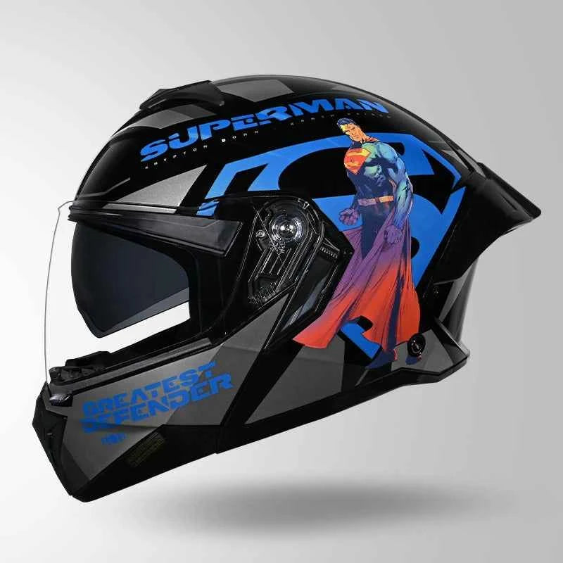 Studds Trooper Superman Edition Black & Blue - Helmet