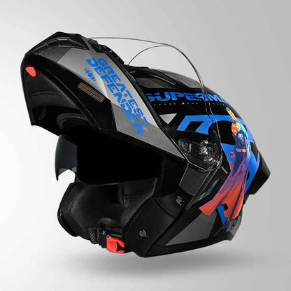Studds Trooper Superman Edition Black & Blue - Helmet