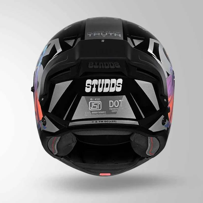 Studds Trooper Superman Edition Black & Grey - Helmet