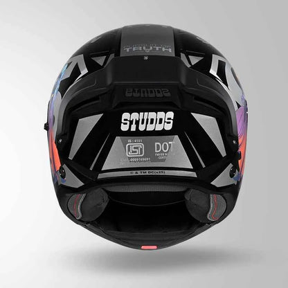 Studds Trooper Superman Edition Black & Grey - Helmet