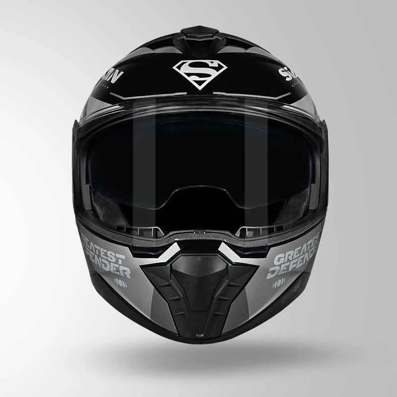 Studds Trooper Superman Edition Black & Grey - Helmet