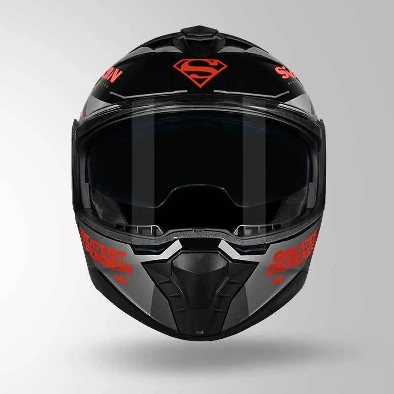 Studds Trooper Superman Edition Black & Red - Helmet