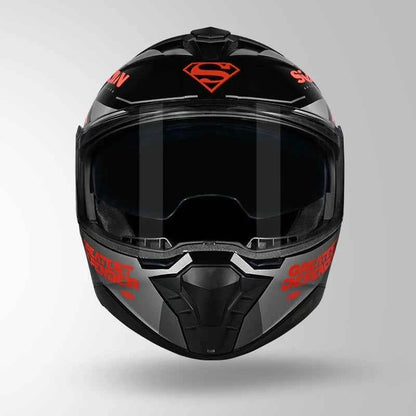 Studds Trooper Superman Edition Black & Red - Helmet