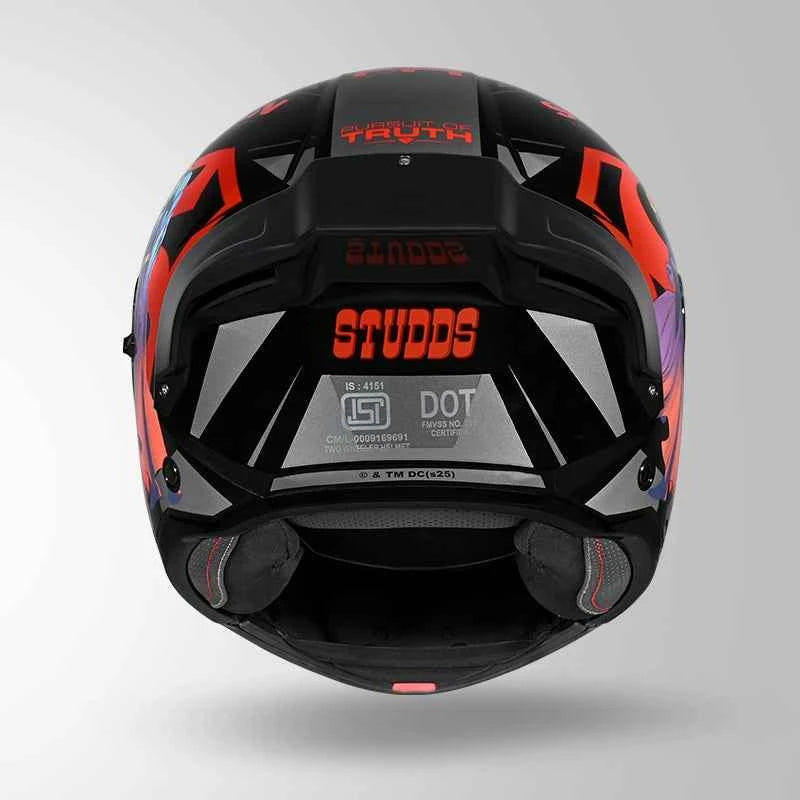 Studds Trooper Superman Edition Black & Red - Helmet