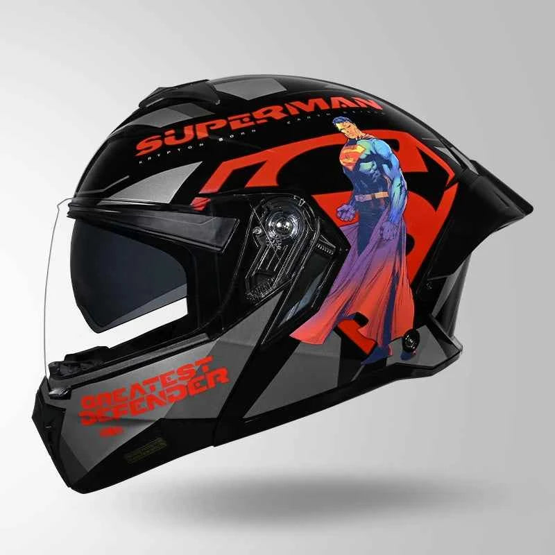 Studds Trooper Superman Edition Black & Red - Helmet