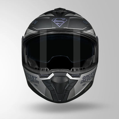 Studds Trooper Superman Edition Matt Black Chameleon Pink - Helmet