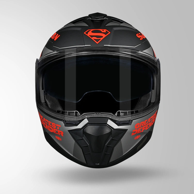 Studds Trooper Superman Edition Matt Black & Red - Helmet