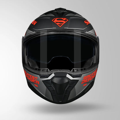Studds Trooper Superman Edition Matt Black & Red - Helmet