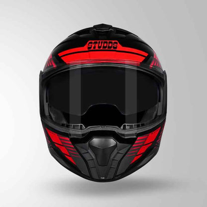 Studds Trooper Trail Black & Grey / Red - Helmet