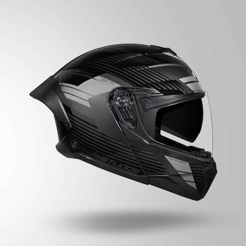 Studds Trooper Trail Grey & Black / Grey - Helmet