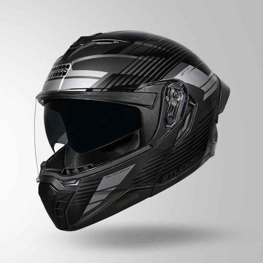 Studds Trooper Trail Grey & Black / Grey - Helmet