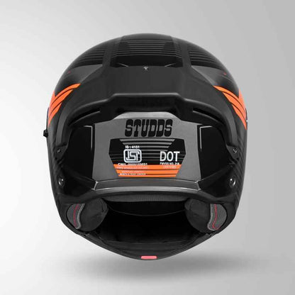 Studds Trooper Trail Grey & Black / Orange - Helmet