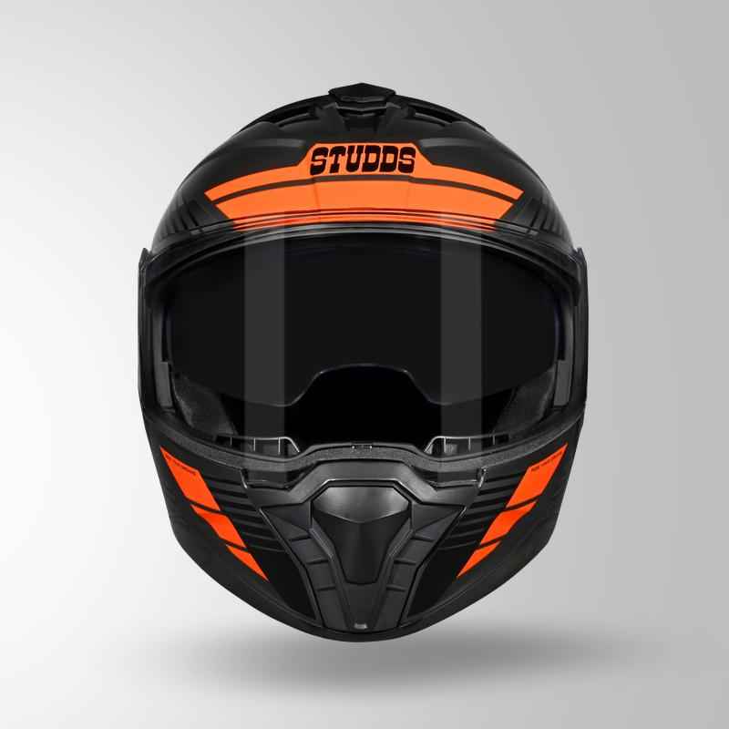 Studds Trooper Trail Grey & Black / Orange - Helmet