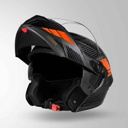 Studds Trooper Trail Grey & Black / Orange - Helmet