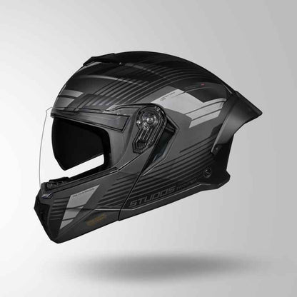 Studds Trooper Trail Matt Grey & Black / Grey - Helmet