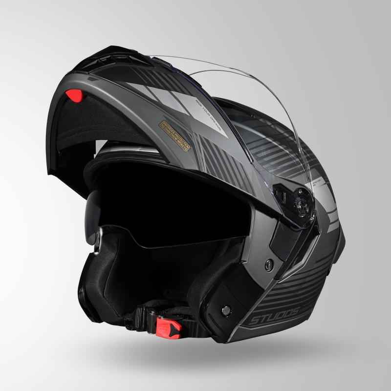 Studds Trooper Trail Matt Grey & Black / Grey - Helmet