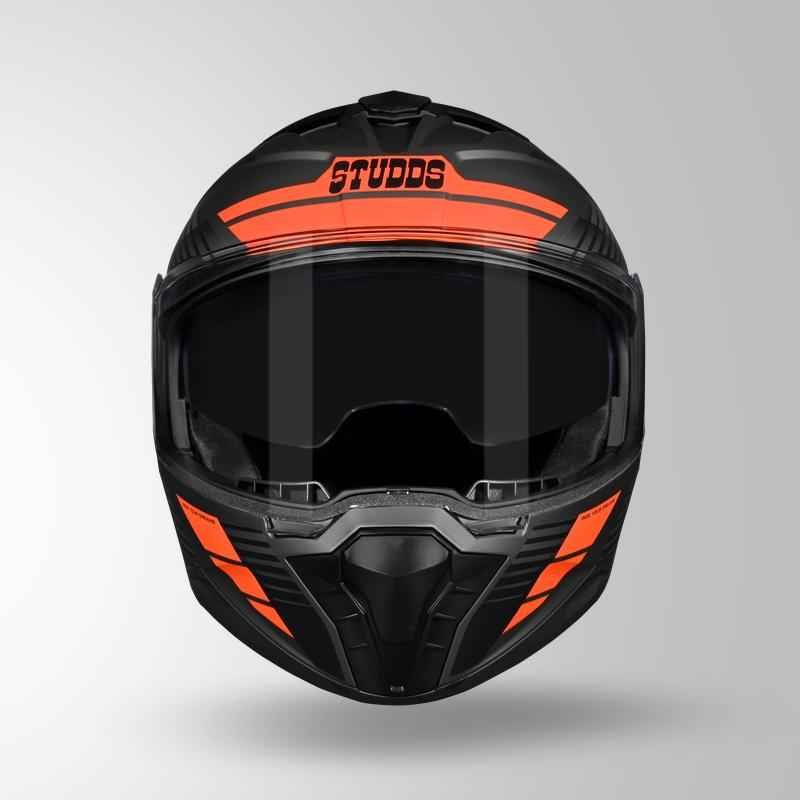 Studds Trooper Trail Matt Grey & Black / Orange - Helmet
