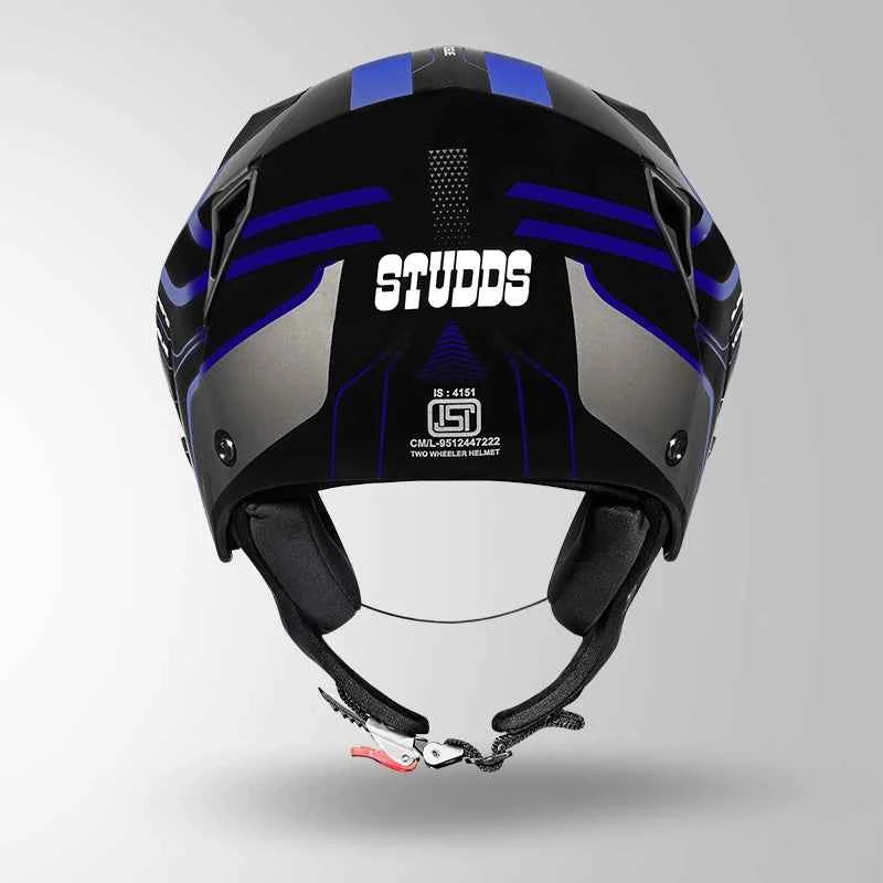 Studds Vogue D1 Square Decor Black N1 - Helmet