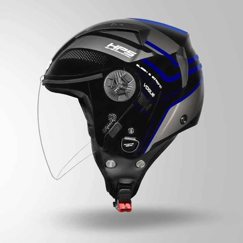 Studds Vogue D1 Square Decor Black N1 - Helmet