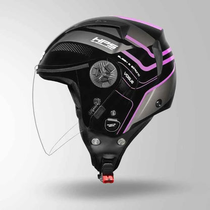 Studds Vogue D1 Square Decor Black N8 - Helmet