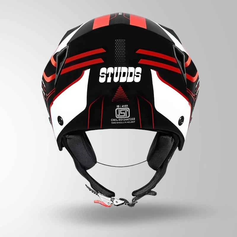 Studds Vogue D1 Square Decor Black & White N2 - Helmet