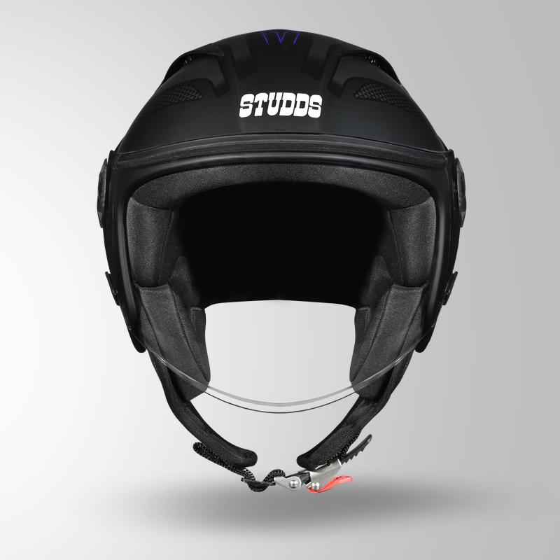Studds Vogue D1 Square Decor Matt Black N1 - Helmet