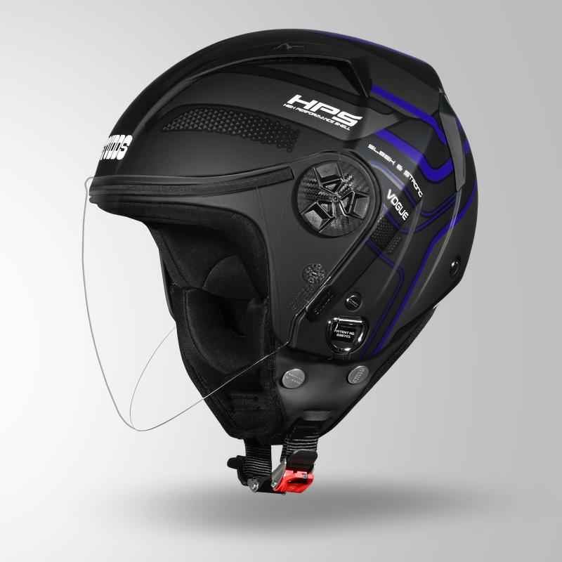 Studds Vogue D1 Square Decor Matt Black N1 - Helmet