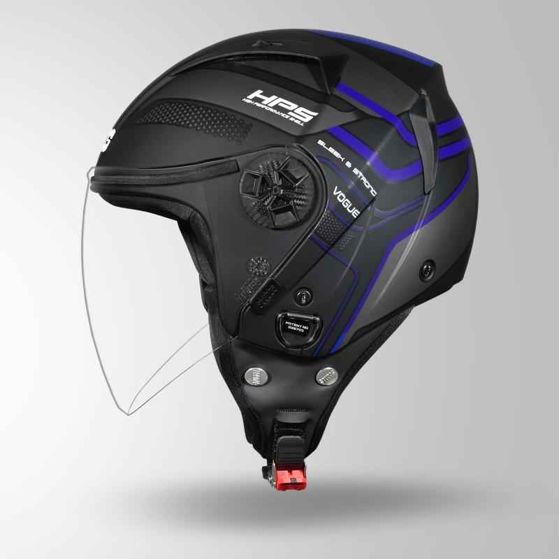 Studds Vogue D1 Square Decor Matt Black N1 - Helmet