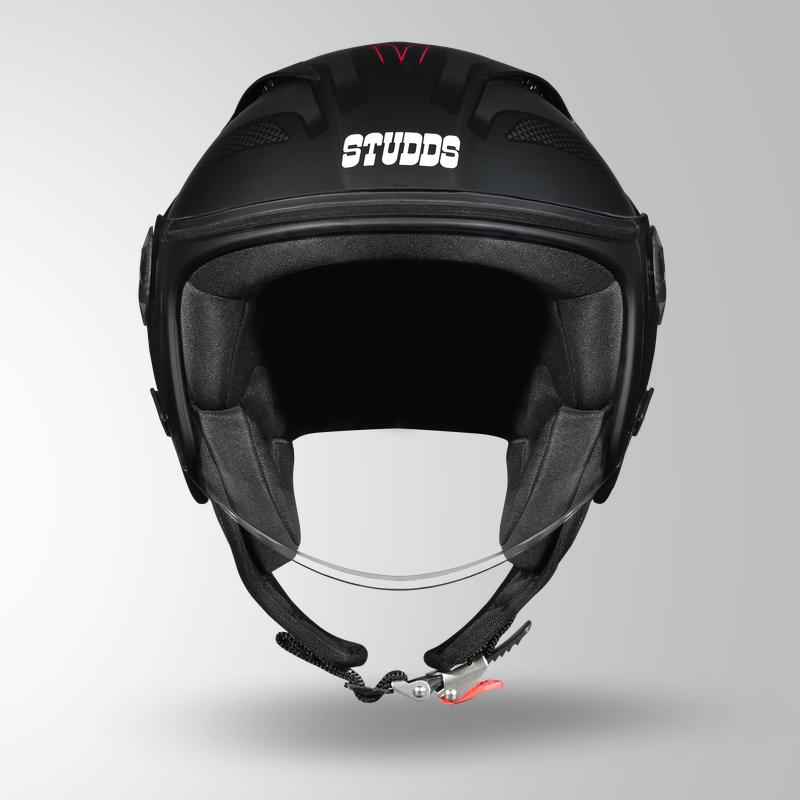 Studds Vogue D1 Square Decor Matt Black N2 - Helmet