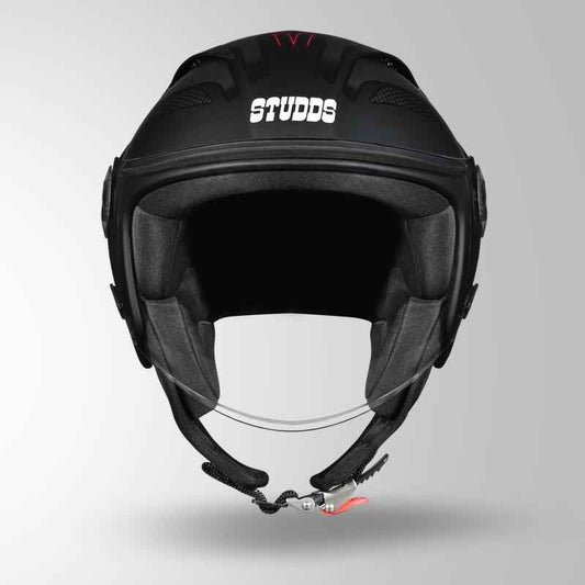 Studds Vogue D1 Square Decor Matt Black N2 - Helmet