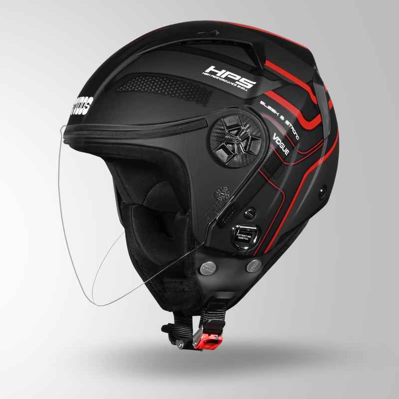 Studds Vogue D1 Square Decor Matt Black N2 - Helmet