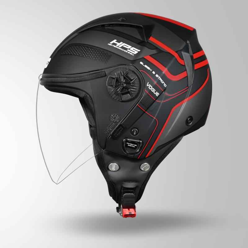 Studds Vogue D1 Square Decor Matt Black N2 - Helmet