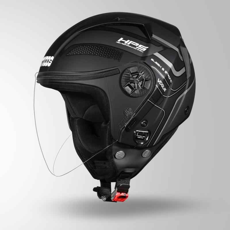 Studds Vogue D1 Square Decor Matt Black N4 - Helmet