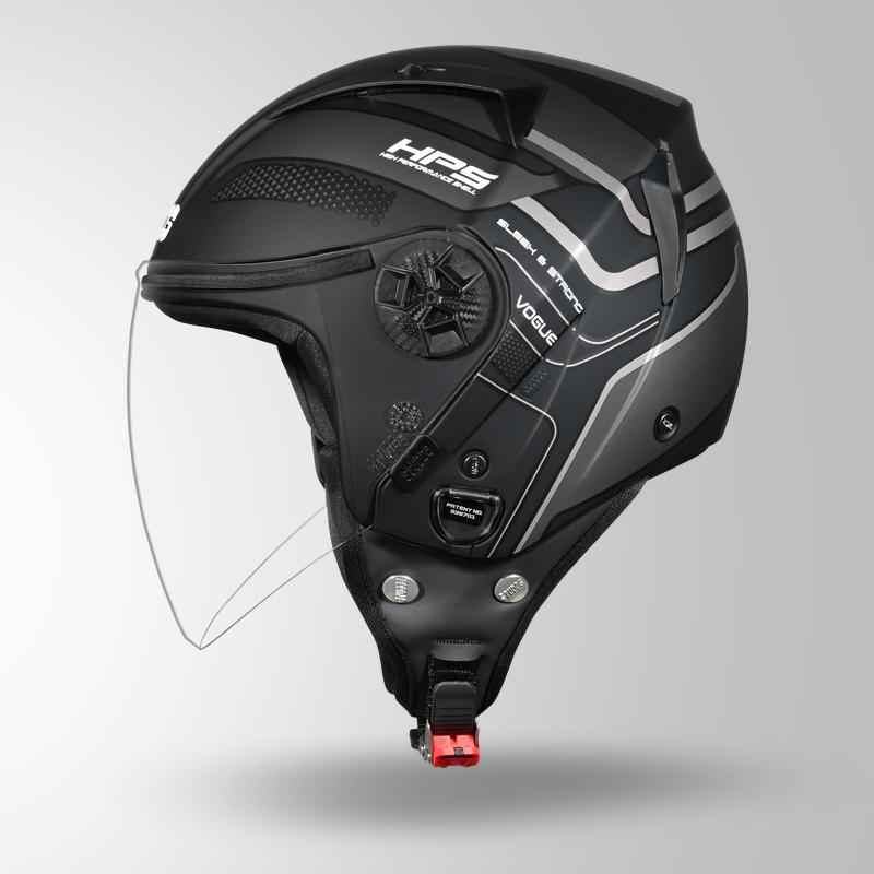 Studds Vogue D1 Square Decor Matt Black N4 - Helmet