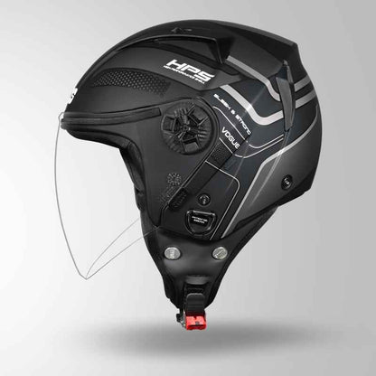 Studds Vogue D1 Square Decor Matt Black N4 - Helmet