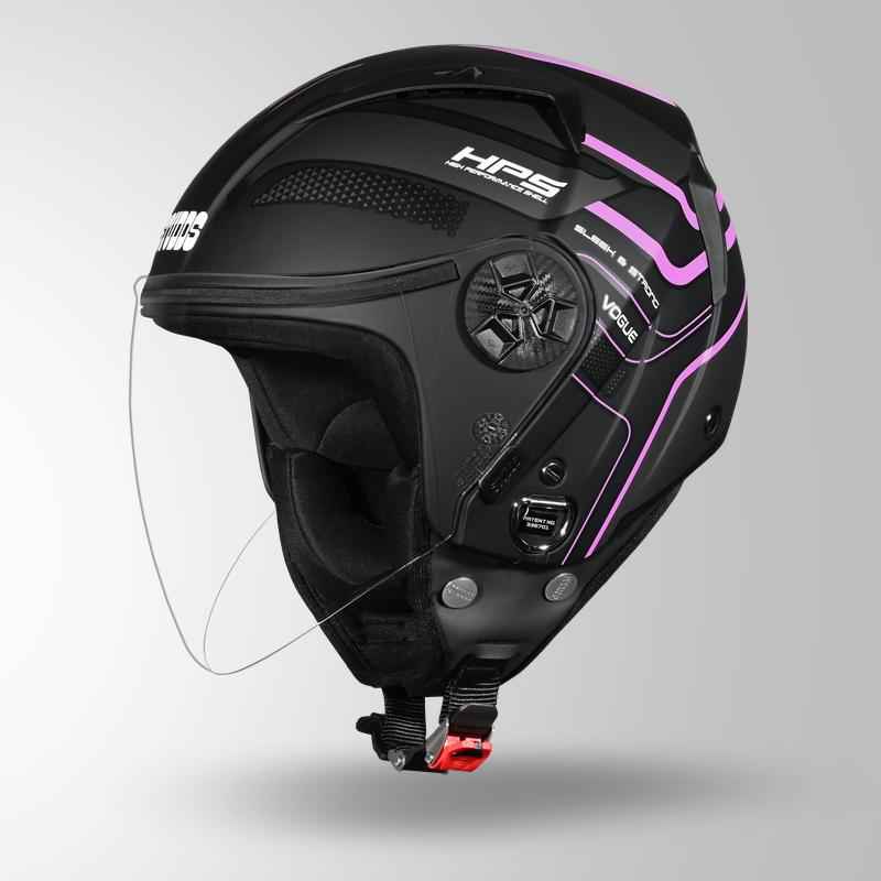 Studds Vogue D1 Square Decor Matt Black N8 - Helmet