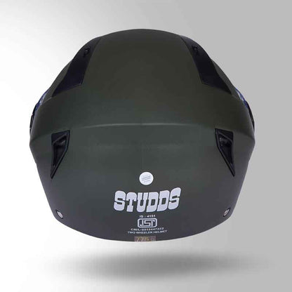 Studds Vogue Eco Military Green - Helmet