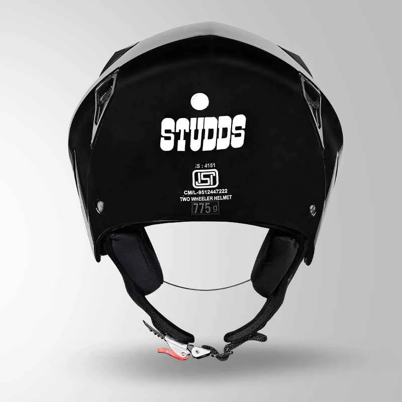 Studds Vogue Gloss Black - Helmet