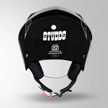 Studds Vogue Gloss Black - Helmet
