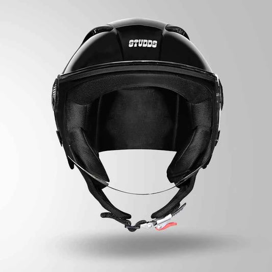 Studds Vogue Gloss Black - Helmet