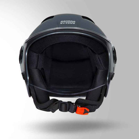 Studds Vogue Gloss Gun Grey - Helmet