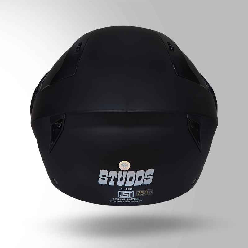 Studds Vogue Matt Black - Helmet