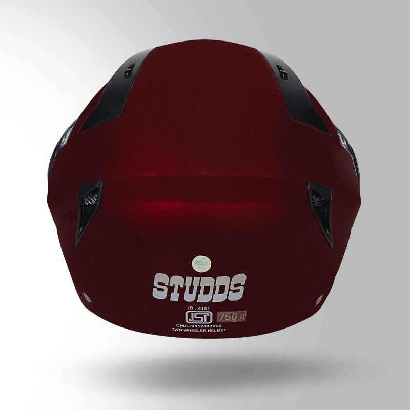 Studds Vogue Wine Red - Helmet