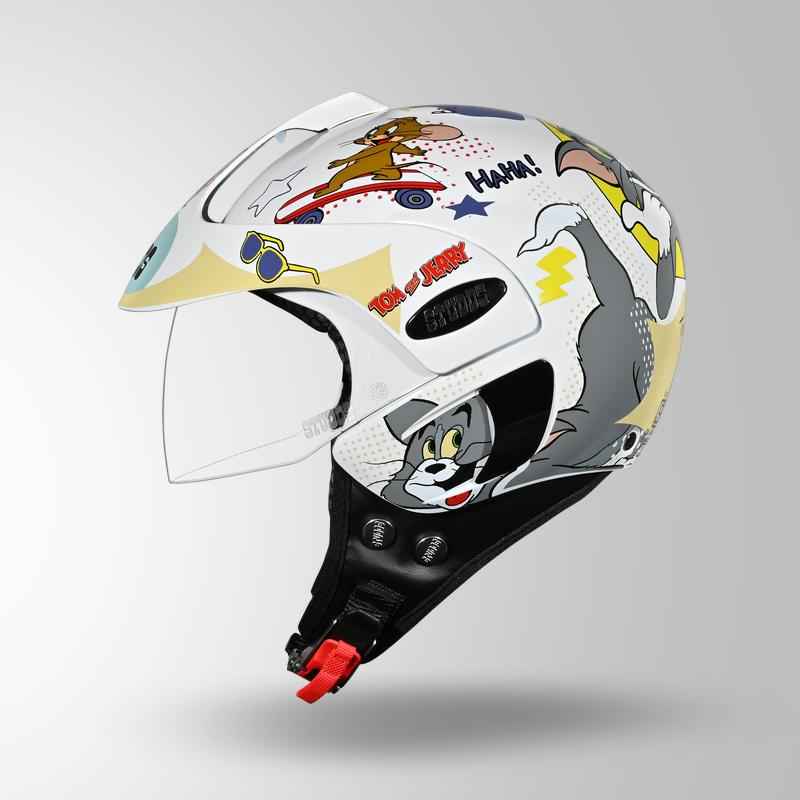 Studds Marshall Kids Tom & Jerry Edition - White Grey & Yellow