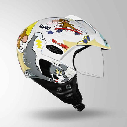 Studds Marshall Kids Tom & Jerry Edition - White Grey & Yellow