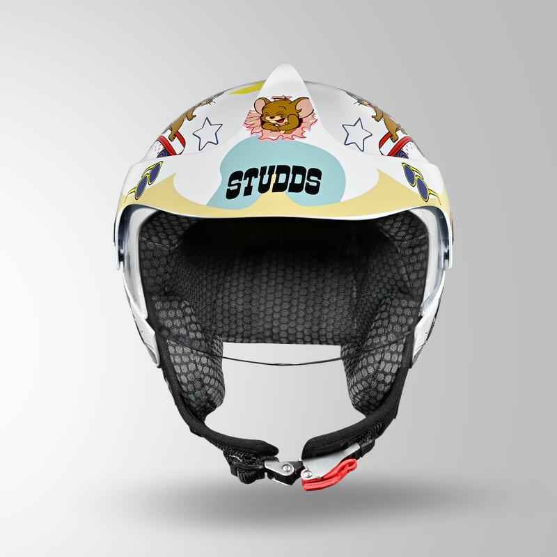 Studds Marshall Kids Tom & Jerry Edition - White Grey & Yellow