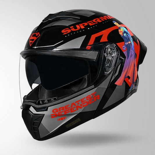 Studds Trooper Superman Edition Black & Red - Helmet