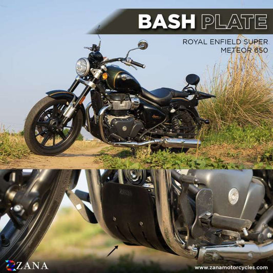 Bash Plate For Super Meteor 650 - Black - ZI-8288 - Riders Junction