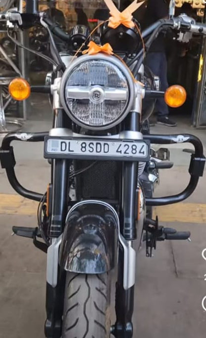 Super Meteor 650 C Type Engine Guard - Black - Riders Junction