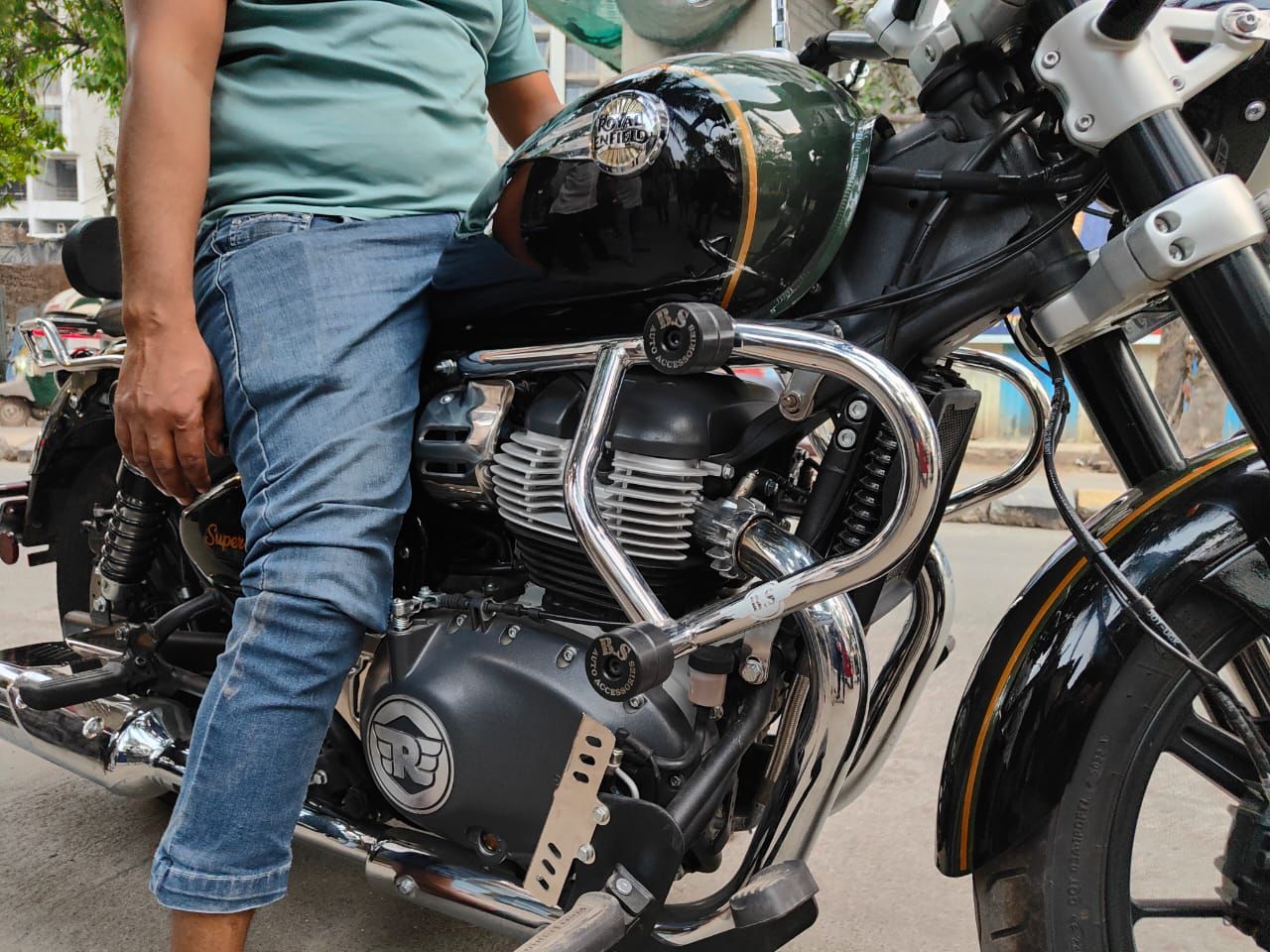 Super Meteor 650 Spider Slider Crash Guard - SS - Riders Junction